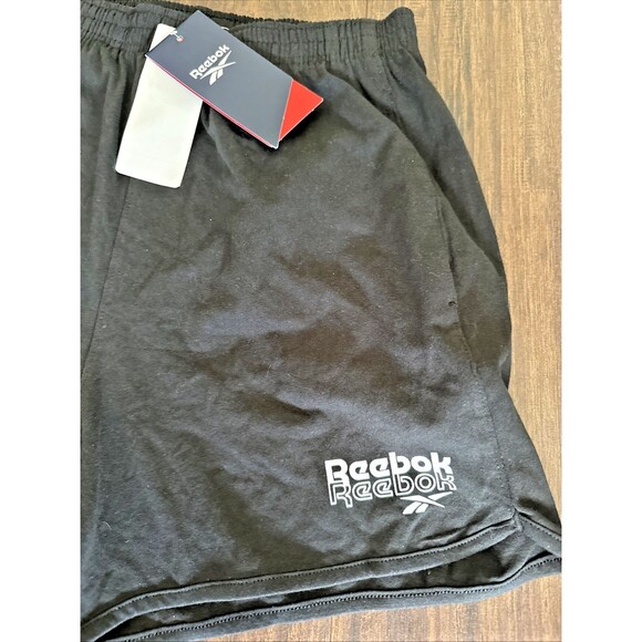 Reebok Women's Identity French Terry Shorts with pockets Black XS - Picture 5 of 6